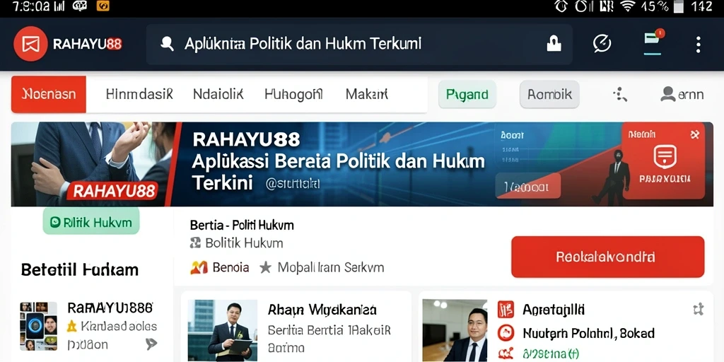 Tampilan antarmuka aplikasi RAHAYU88 yang menarik dan mudah digunakan.