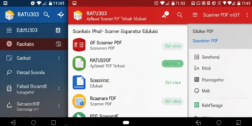 Tampilan antarmuka RATU303 yang intuitif dan modern untuk pemindaian PDF.