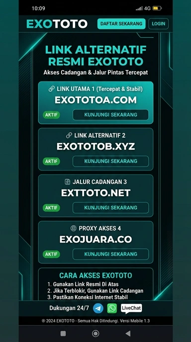 Halaman Link Alternatif Exototo untuk Pengguna Android